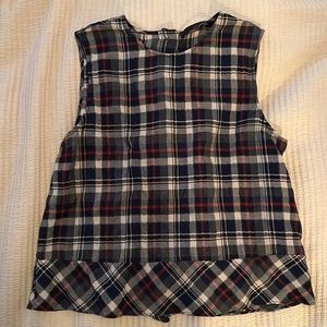 Jenni Kayne sleeveless plaid top